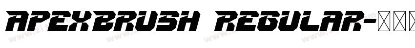 ApexBrush Regular字体转换